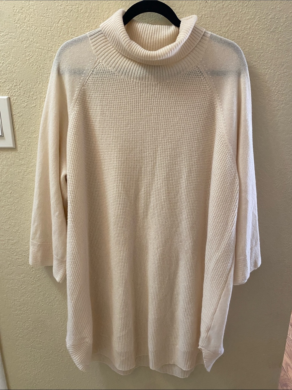 Soft by Naadam Cashmere Turtleneck Tunic Sweater